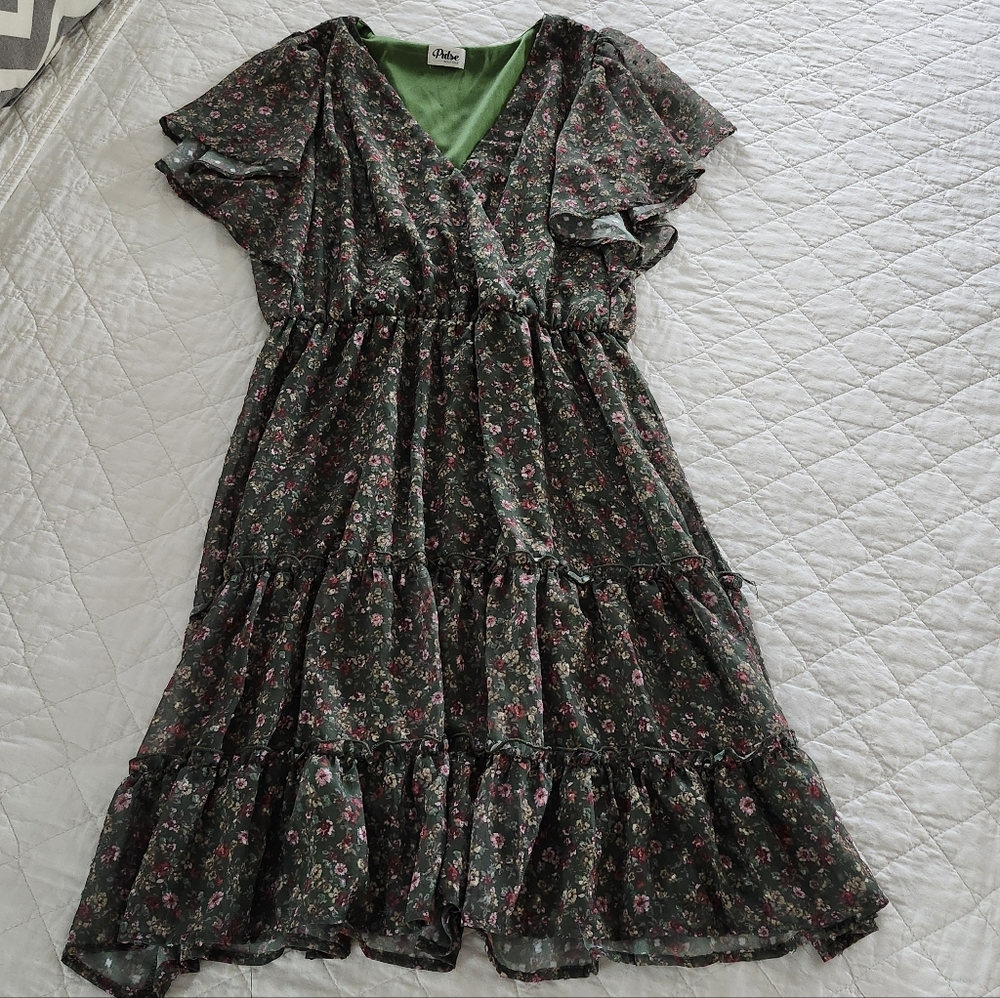 Floral V-Neck Dress